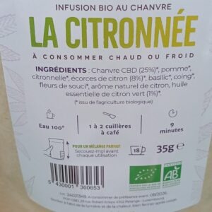 INFUSION POP CBD LA CITRONNEE